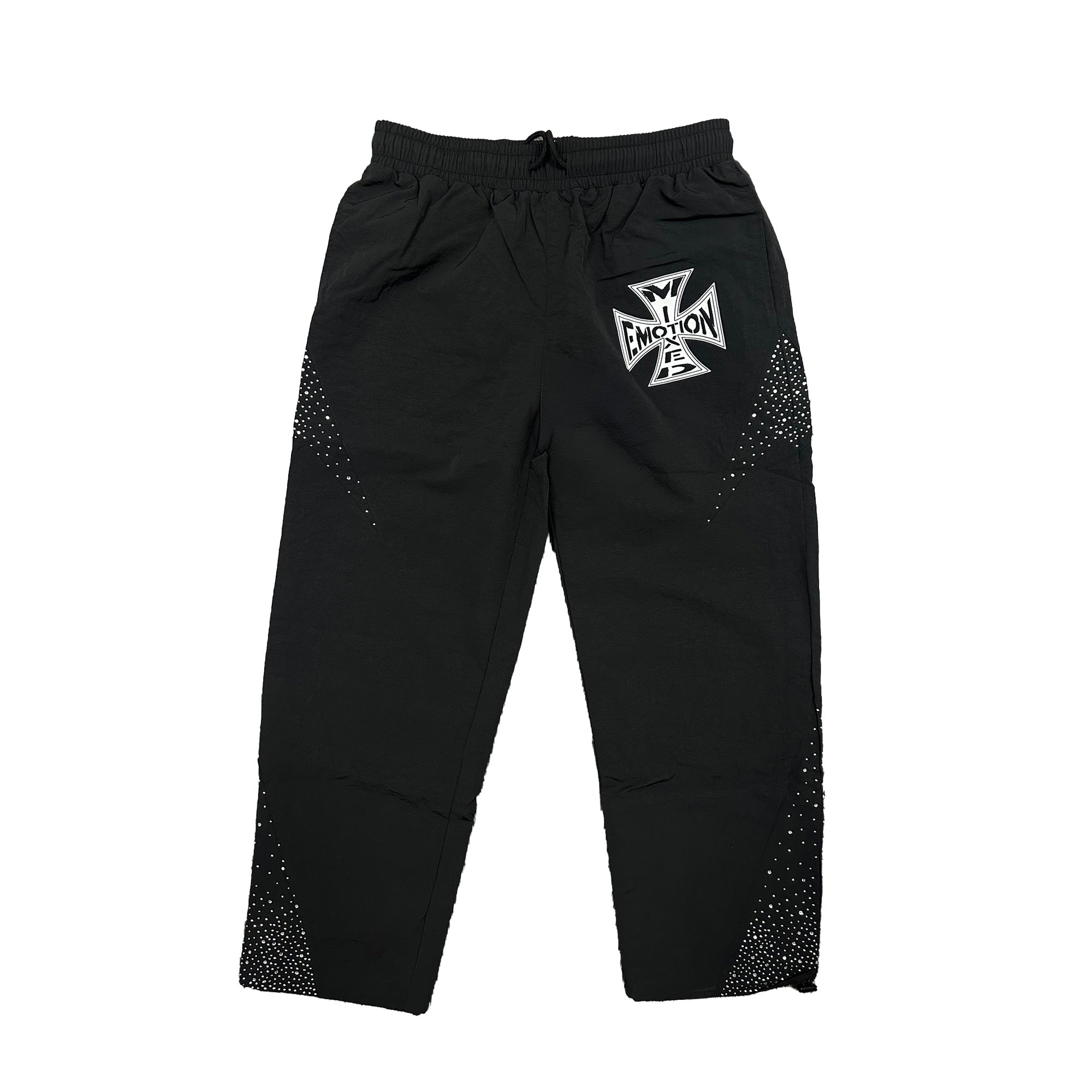 MIXED EMOTION Black ‘Classic’ Nylon Pants