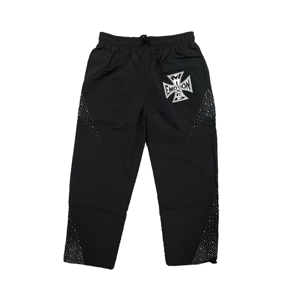 MIXED EMOTION Black ‘Classic’ Nylon Pants