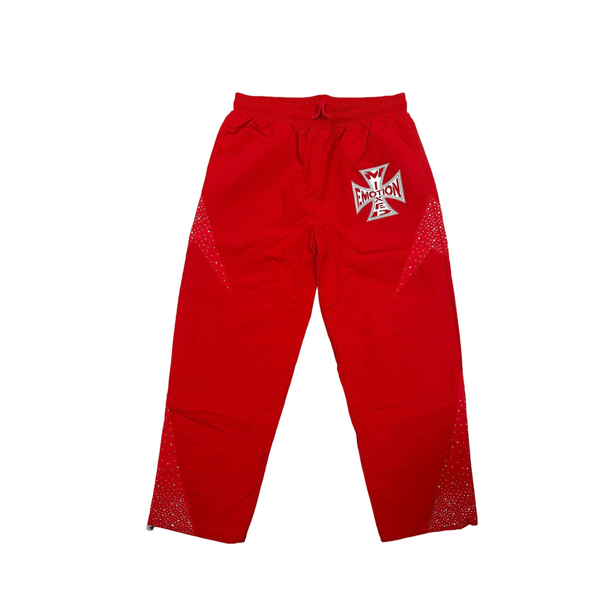 MIXED EMOTION Red ‘Classic’ Nylon Pants