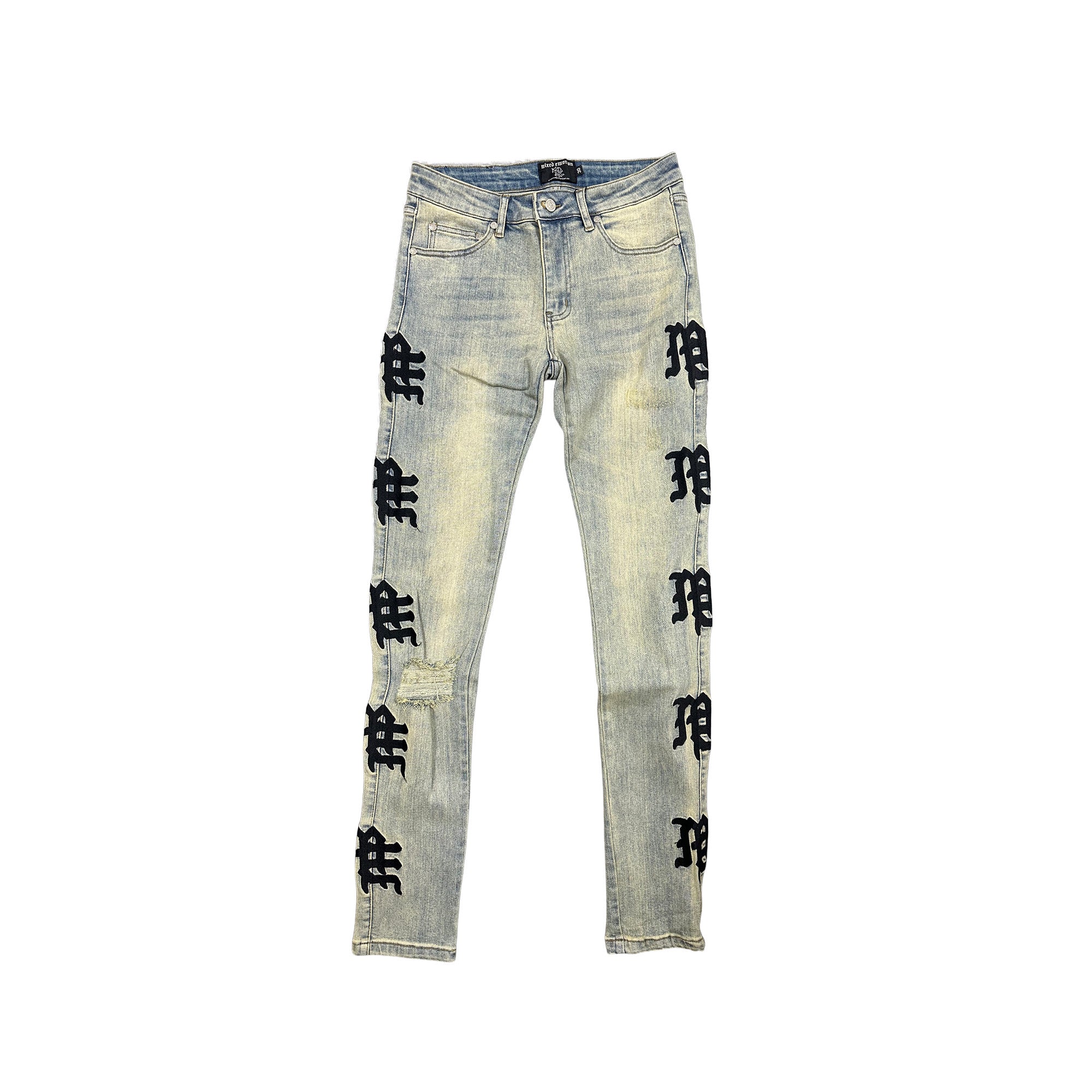 MIXED EMOTION ‘Desert’ Monogram Denim