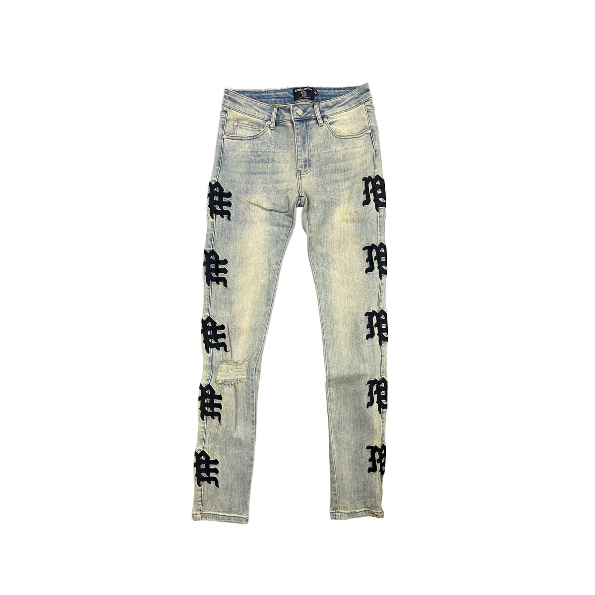 MIXED EMOTION ‘Desert’ Monogram Denim