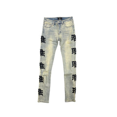 MIXED EMOTION ‘Desert’ Monogram Denim