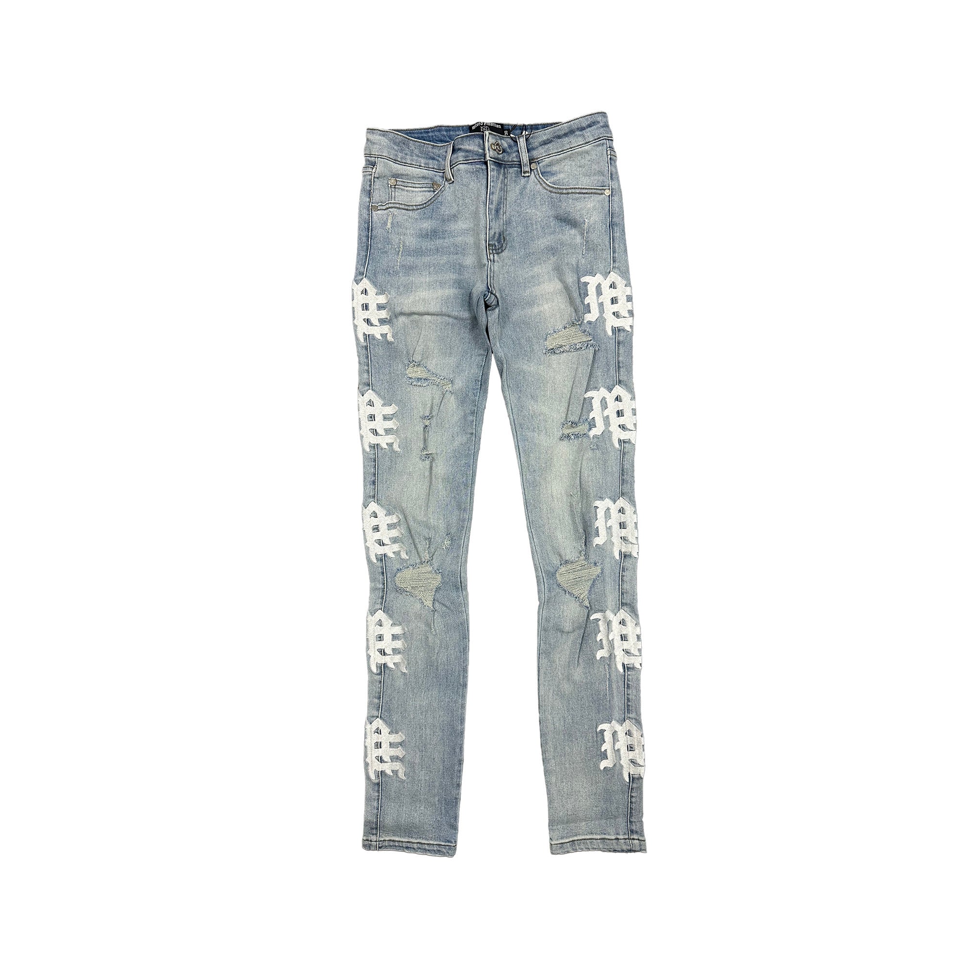MIXED EMOTION ‘Sea’ Monogram Denim
