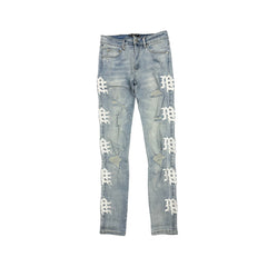 MIXED EMOTION ‘Sea’ Monogram Denim