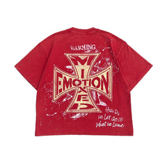 MIXED EMOTION Red “Crimson” Tee