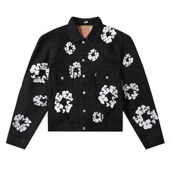 Denim Tears Black Denim Trucker Jacket
