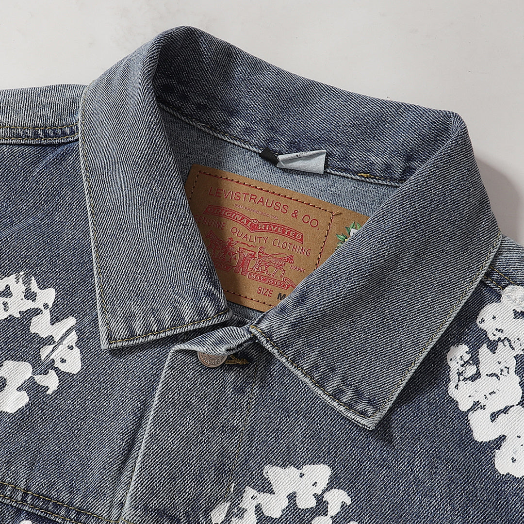 Denim Tears All‑Over Floral Print Streetwear Jacket