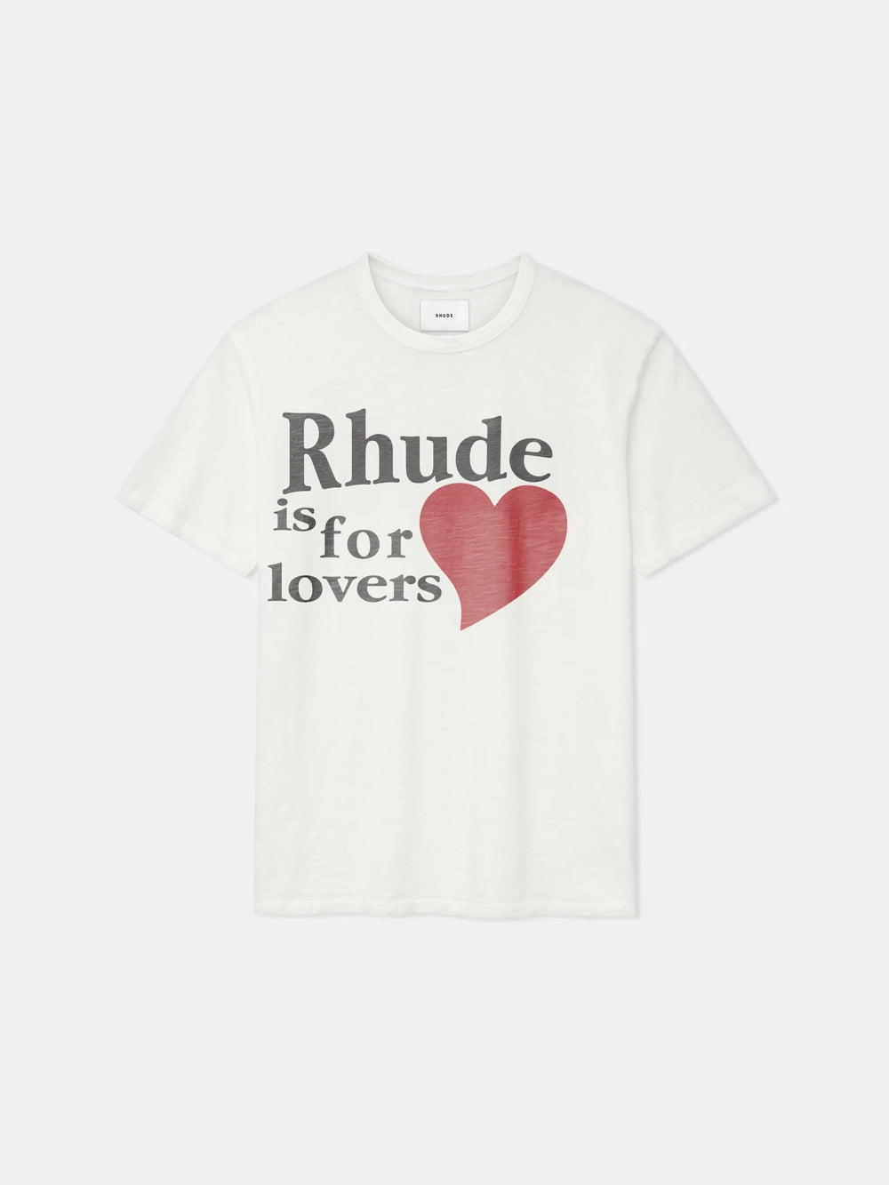 RHUDE letter printed 25S American retro printed short sleeved T-shirt for men and women, loose round neck street pure cotton top (8)