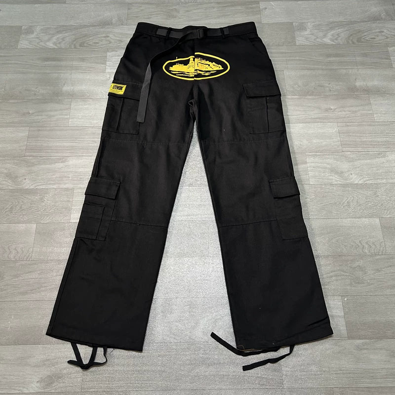 Corteiz Oval Logo Cargo Pants Multi‑Colors
