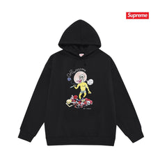 Cross border high version trendy brand Supreme letter printed hooded sweatshirt jacket, classic BOX looped hoodie for men and women (37)