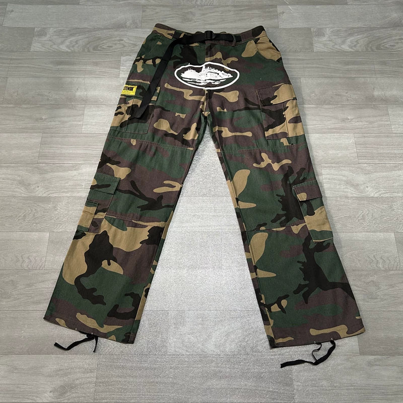 Corteiz Oval Logo Cargo Pants Multi‑Colors