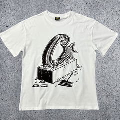 CORTEIZ Devil's Island Short sleeved Cotton Round Neck Printed American Street Loose T-shirt 2024 Spring New INS Trendy Brand (79)