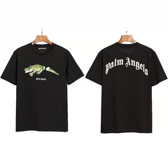 Correct version PALM short sleeved palm angel decapitated bear cartoon bear Angels butterfly print T-shirt men's and women's half sleeves (26)