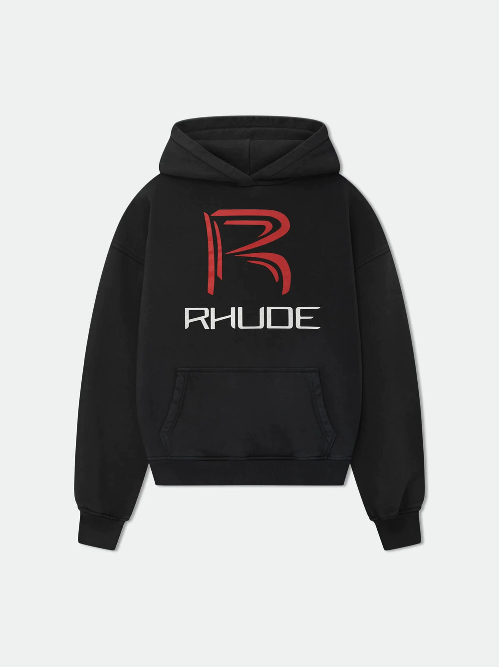 RHUDE美式复古字母印花连帽卫衣男女宽松休闲百搭情侣外套上衣潮 (4)