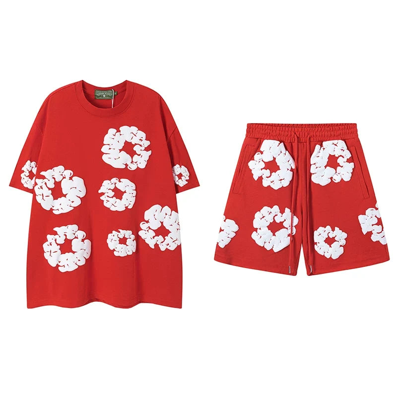 Denim Tears Red Cotton Wreath Matching Set