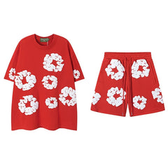 Denim Tears Red Cotton Wreath Matching Set
