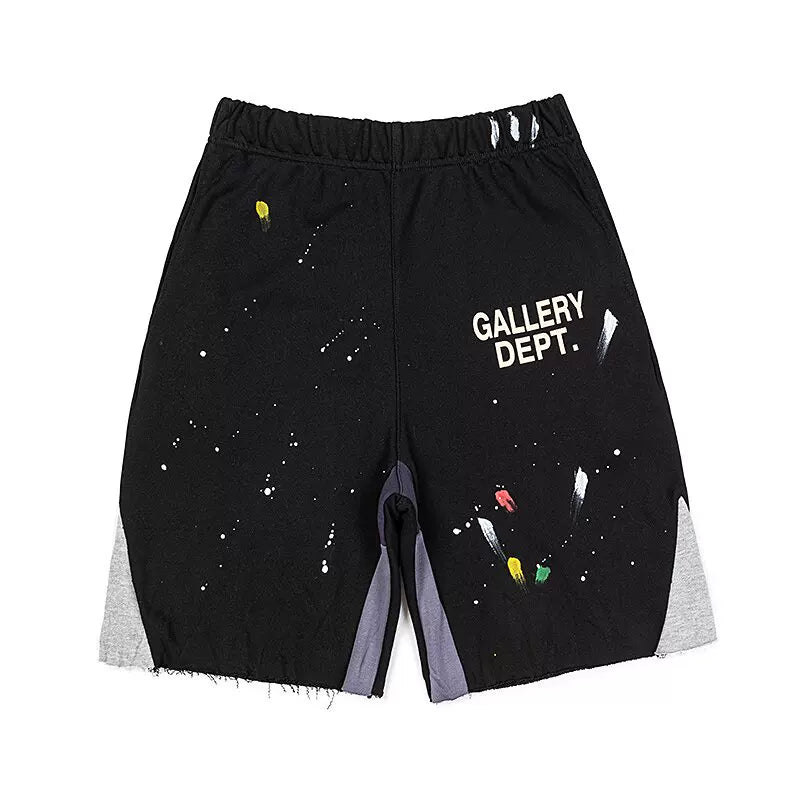 Gallery Dept Ink Splash Distressed Star Shorts