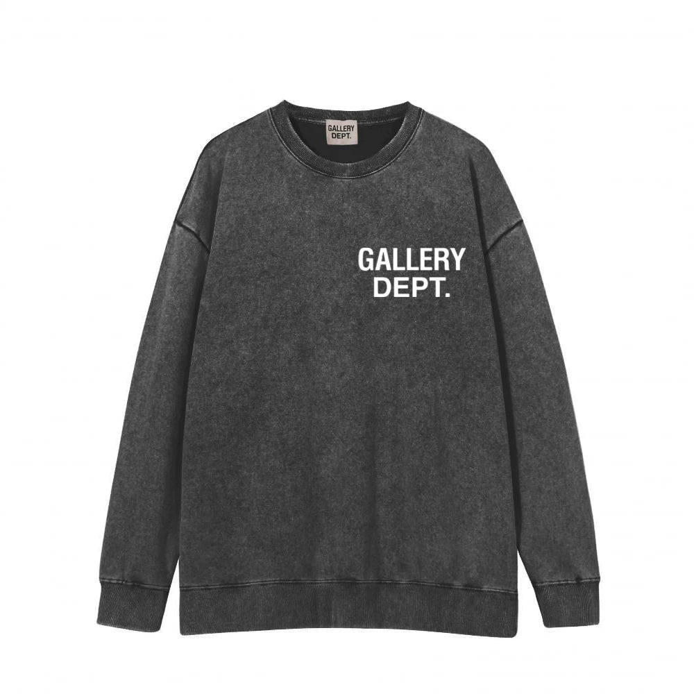 GALLERY DEPT秋季新款扎染拉炼开衫厚棉T高街复古纯棉宽松连帽外套 (8)