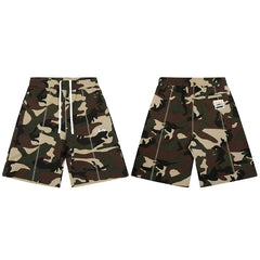 Corteiz shorts American high street fashion brand summer sports and leisure embroidered letter camouflage five quarter shorts for men