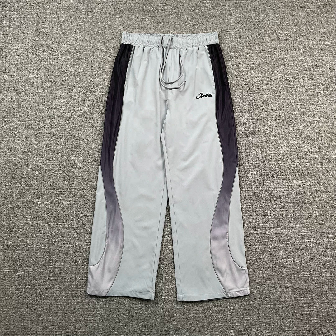 Corteiz American High Street Trendy Brand Fashion Leisure Sports Contrast Embroidery Loose Woven Straight Drawstring Pants (2)