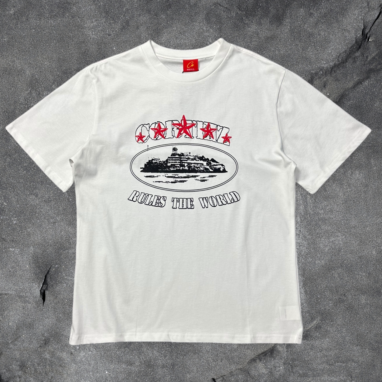 CORTEIZ Devil's Island Short sleeved Cotton Round Neck Printed American Street Loose T-shirt 2024 Spring New INS Trendy Brand (92)