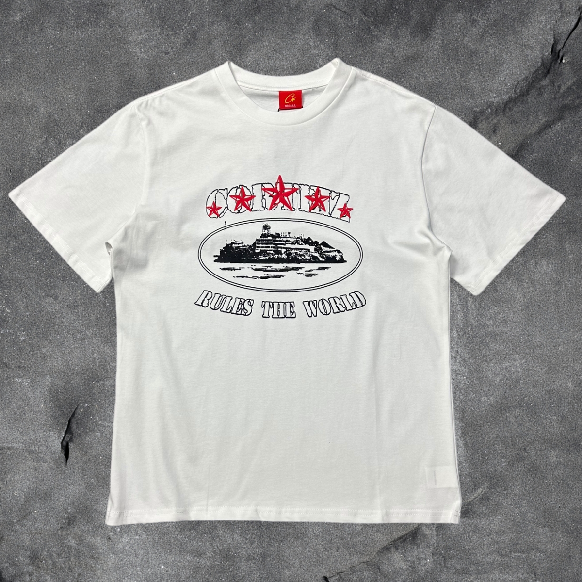 CORTEIZ Devil's Island Short sleeved Cotton Round Neck Printed American Street Loose T-shirt 2024 Spring New INS Trendy Brand (92)