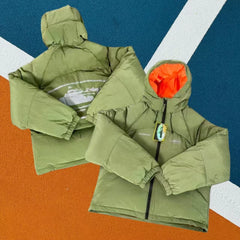 Corteiz Hooded Puffer Jacket Winter Streetwear Zip‑Up Quilted Insulated Coat