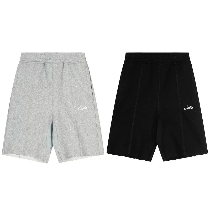 Corteiz shorts American high street fashion brand summer sports and leisure embroidered letter camouflage five quarter shorts for men