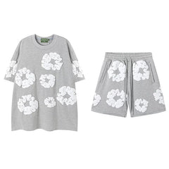 Denim Tears Grey Cotton Wreath Matching Set