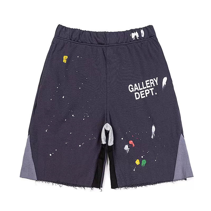 Gallery Dept Ink Splash Distressed Star Shorts