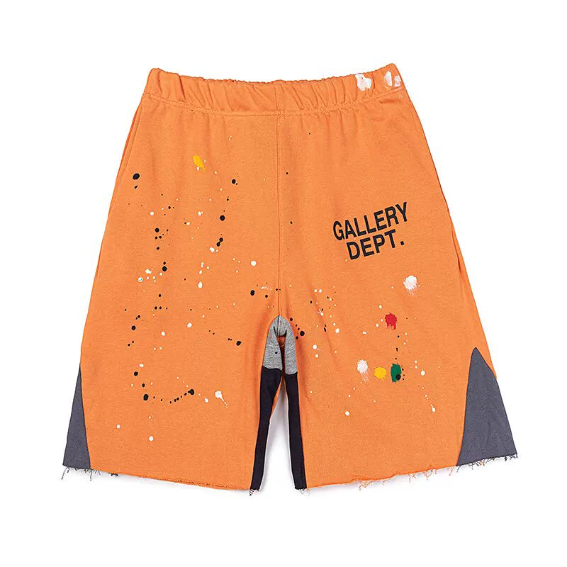Gallery Dept Ink Splash Distressed Star Shorts