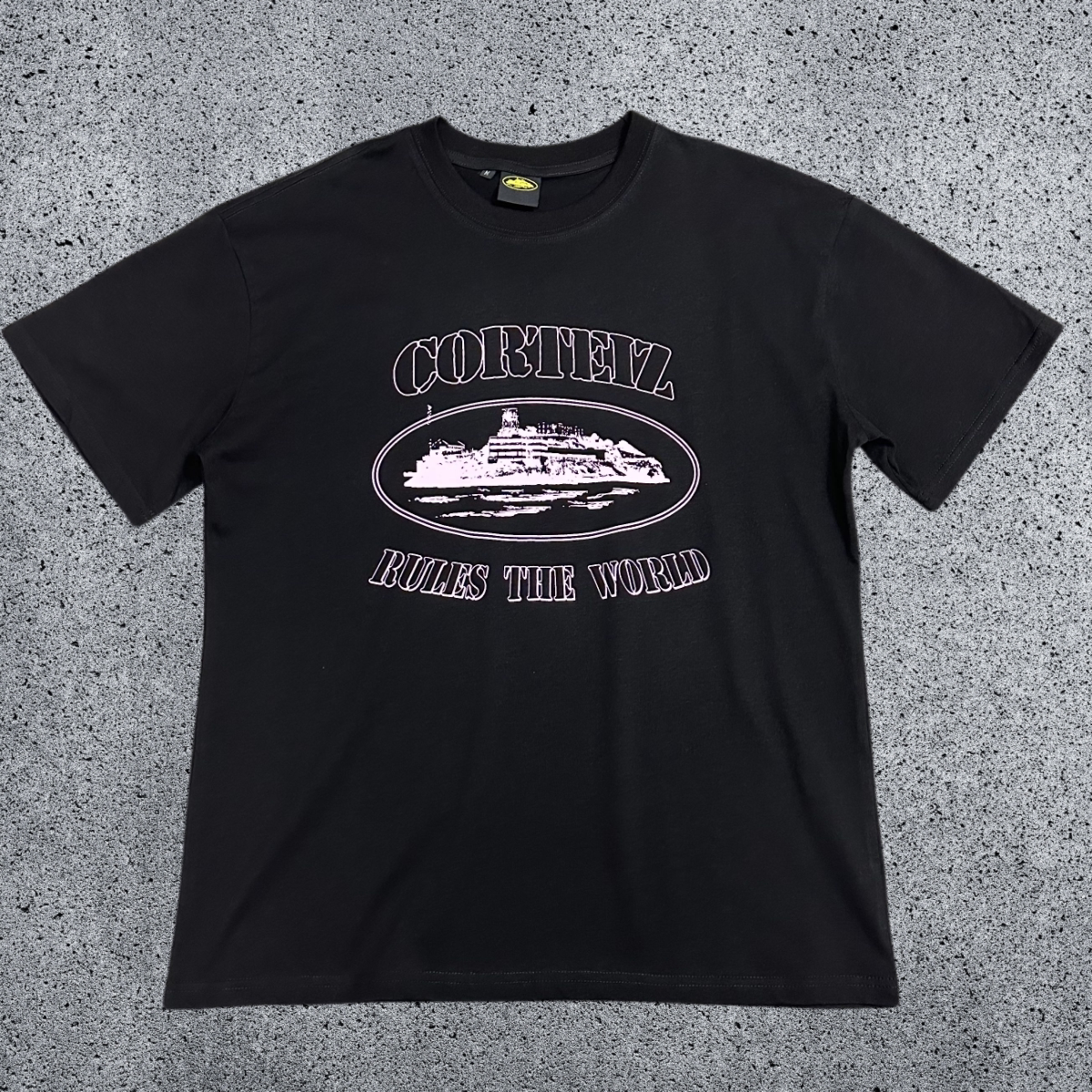 CORTEIZ Devil's Island Short sleeved Cotton Round Neck Printed American Street Loose T-shirt 2024 Spring New INS Trendy Brand (3)