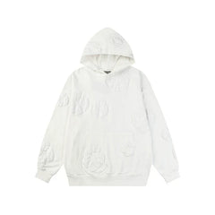 Denim Tears Cotton Wreath Graphic Hoodie - White / Stealth Edition