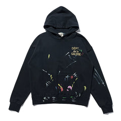 European and American high street hooded sweatshirt made of pure cotton, loose fitting, suitable for both men and women in autumn casual fashion, GALLERY DEPT style (1)