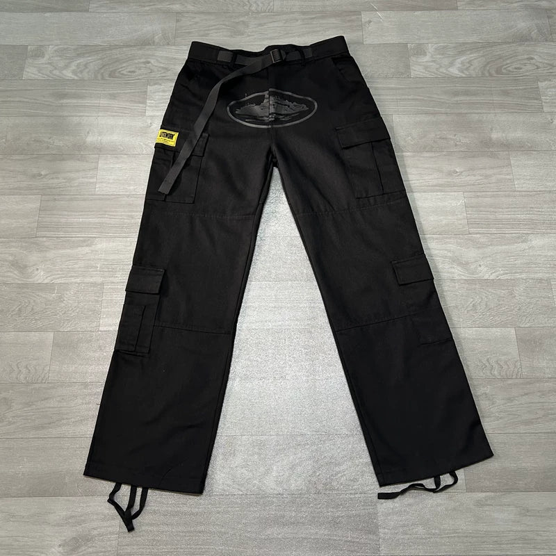 Corteiz Oval Logo Cargo Pants Multi‑Colors