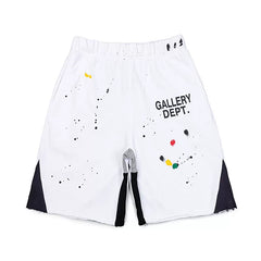 Gallery Dept Ink Splash Distressed Star Shorts