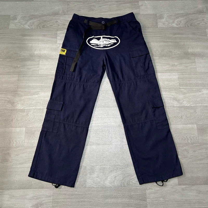 Corteiz Oval Logo Cargo Pants Multi‑Colors
