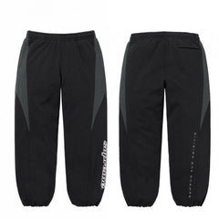 SUPREME Trendy SWEATPANTS Street Street Trendy Men's Loose Velvet Waist Pants Leg Tight Sports Pants Casual (1)