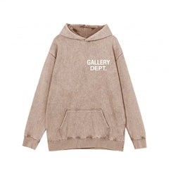 GALLERY DEPT秋季新款扎染拉炼开衫厚棉T高街复古纯棉宽松连帽外套 (7)