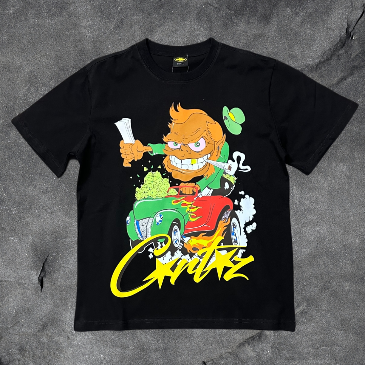 CORTEIZ Devil's Island Short sleeved Cotton Round Neck Printed American Street Loose T-shirt 2024 Spring New INS Trendy Brand (93)