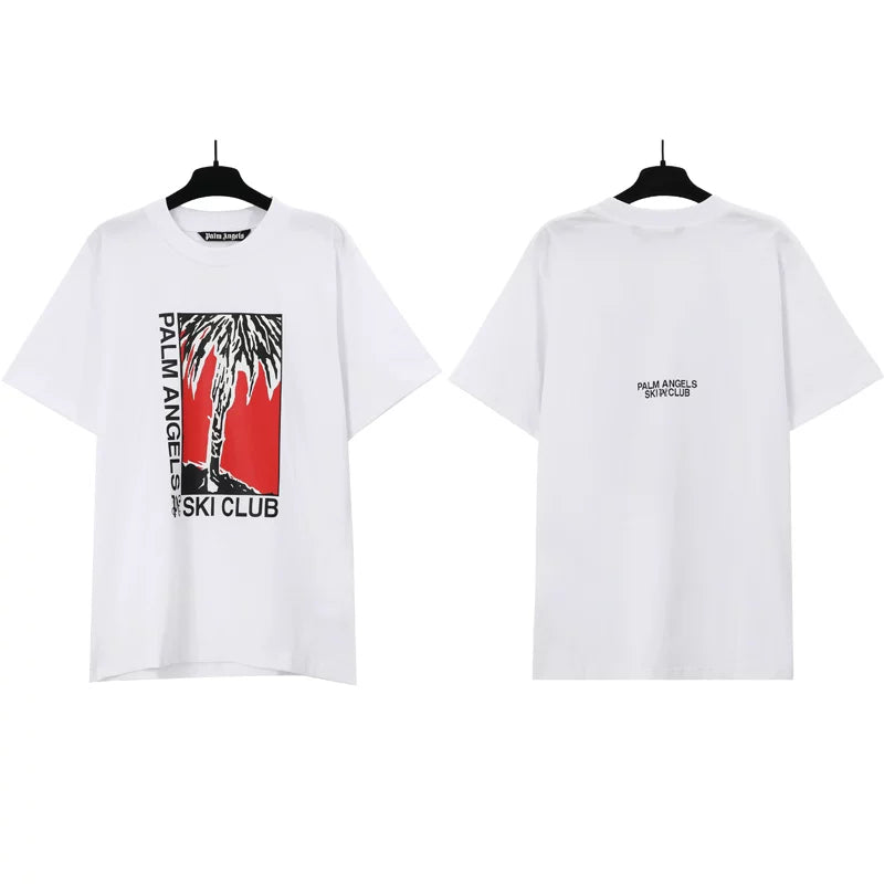 Correct version PALM short sleeved palm angel decapitated bear cartoon bear Angels butterfly print T-shirt men's and women's half sleeves (86)
