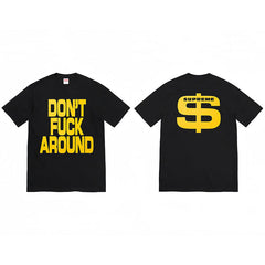 Heavy Cross border Trendy Supreme Letter Printed T-shirt BOX Round Neck Short Sleeve Men's and Women's Loose Casual T-shirt Men's and Women's (21)
