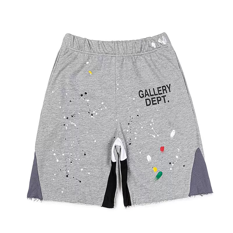 Gallery Dept Ink Splash Distressed Star Shorts