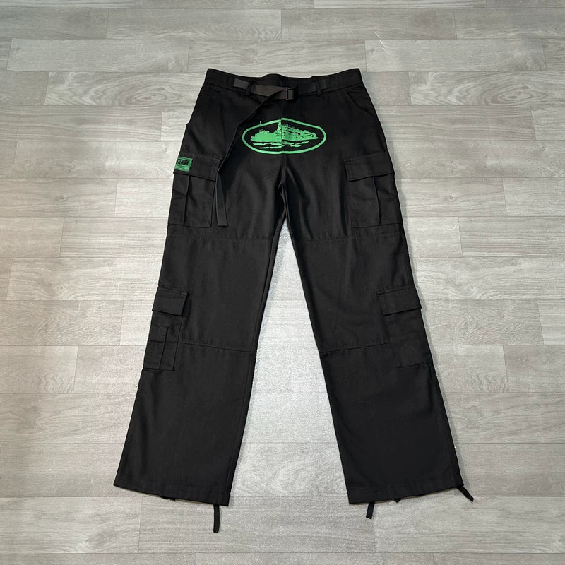 Corteiz Oval Logo Cargo Pants Multi‑Colors