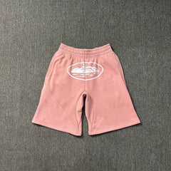 Corteiz Alcatraz Island Meichao High Street Summer Loose Sports and Leisure Heavy Cotton Five-Criss Shorts Fog (6)