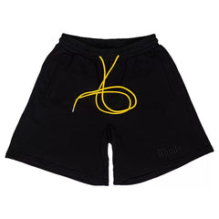 RHUDE shorts Marlboro fog high street trendy brand drawstring 3m letter reflective hip-hop beach five point basketball pants for men (9)