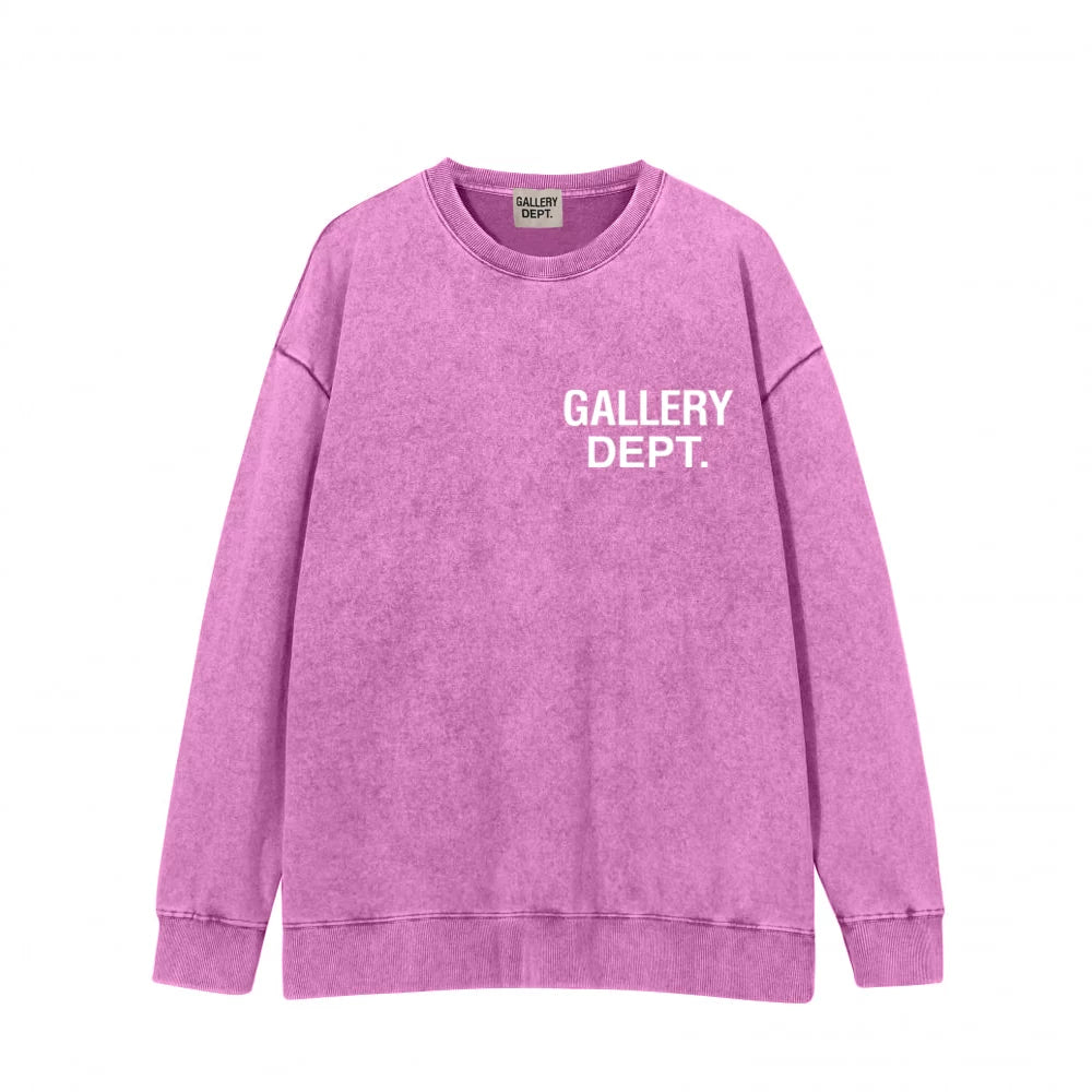 GALLERY DEPT秋季新款扎染拉炼开衫厚棉T高街复古纯棉宽松连帽外套 (11)