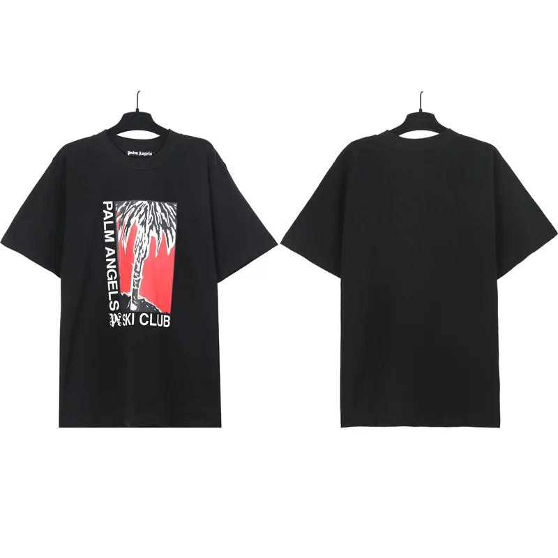 Correct version PALM short sleeved palm angel decapitated bear cartoon bear Angels butterfly print T-shirt men's and women's half sleeves (85)
