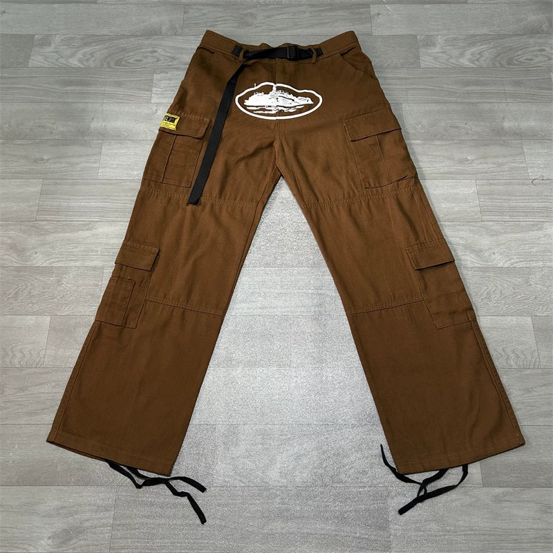 Corteiz Oval Logo Cargo Pants Multi‑Colors