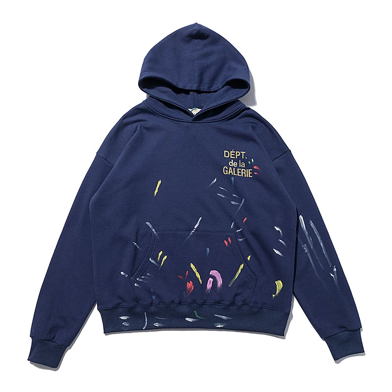 European and American high street hooded sweatshirt made of pure cotton, loose fitting, suitable for both men and women in autumn casual fashion, GALLERY DEPT style (3)